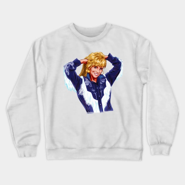 Carlene Carter - An illustration by Paul Cemmick Crewneck Sweatshirt by PLAYDIGITAL2020